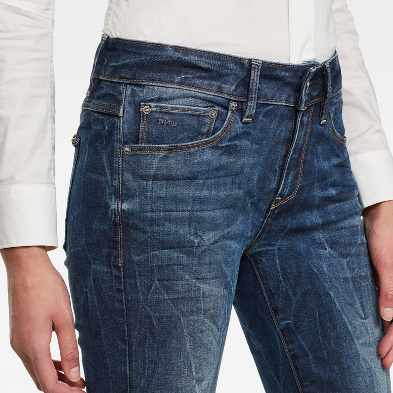 G-STAR® 3301 Mid Waist Bootleg Jeans Dunkelblau