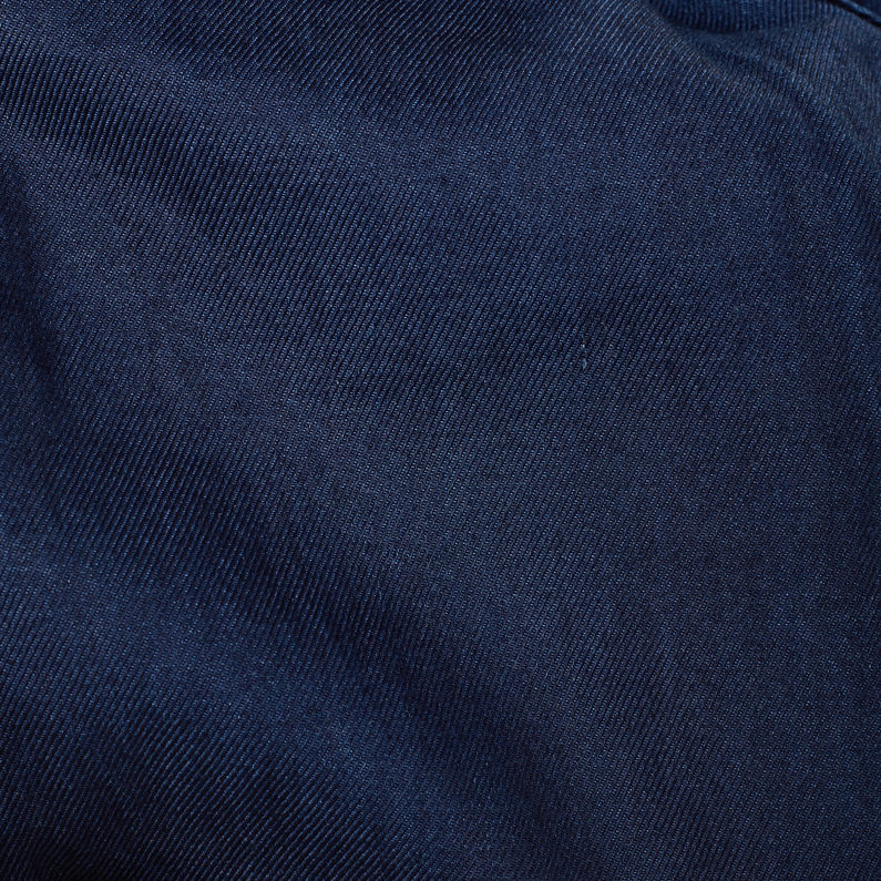 G-Star RAW® Pantalon Paperbag Wide Leg Bleu foncé fabric shot
