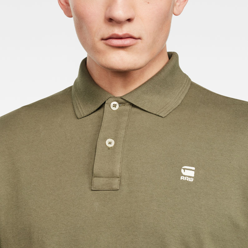 G-Star RAW® Lash Polo Green detail shot