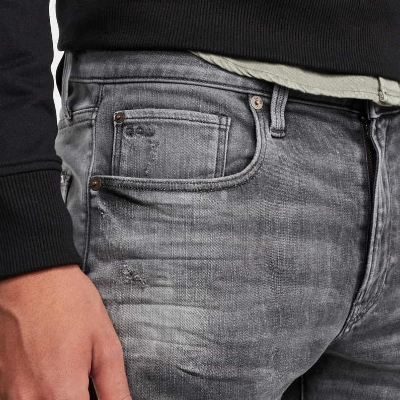 G-STAR® 3301 Denim Slim Shorts Black detail shot