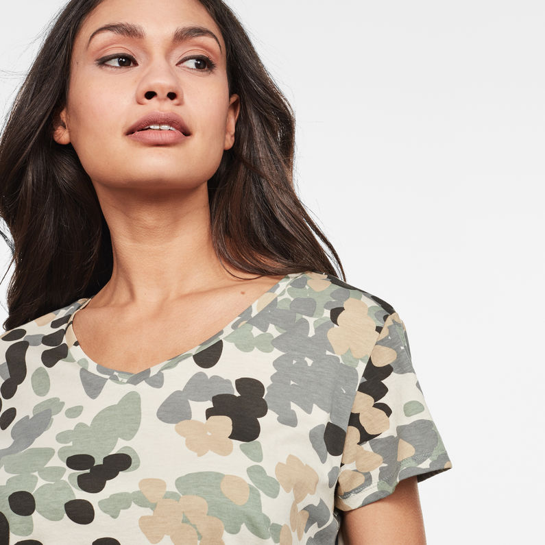 G-Star RAW® Gyre Allover Top Green detail shot