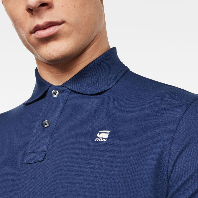 G-Star RAW® Lash Poloshirt Dunkelblau detail shot