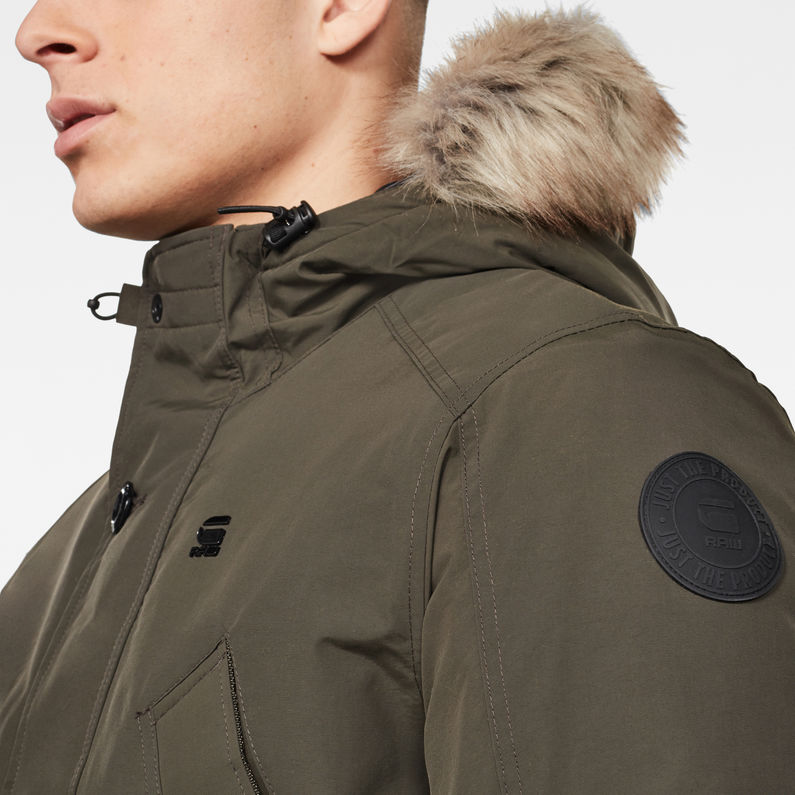 G-Star RAW® Parka Vodan Padded Gris detail shot