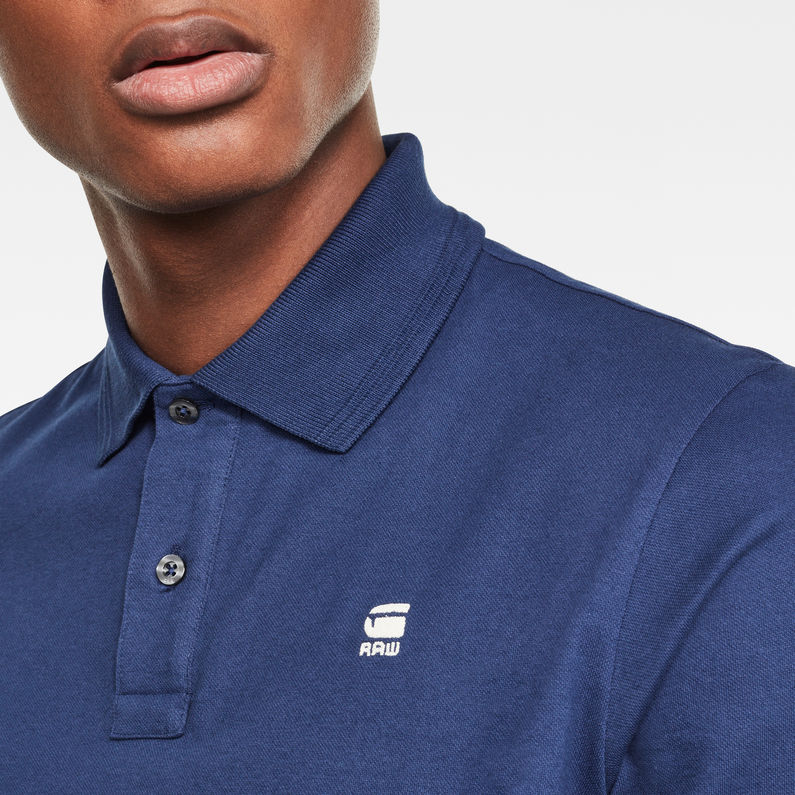 G-Star RAW® Lash Polo Dark blue detail shot