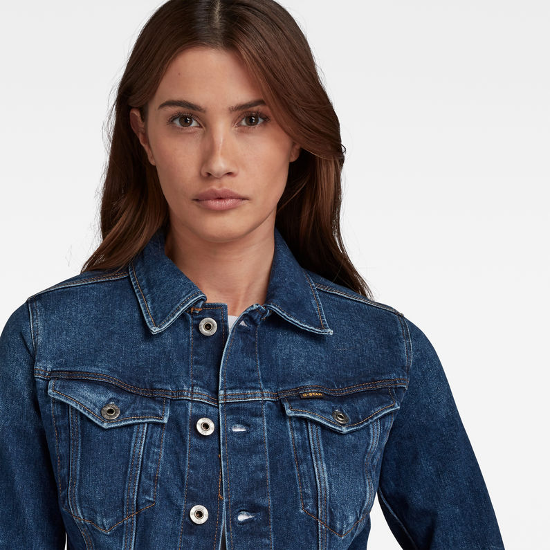 G-Star RAW® 3301 Slim Jack Midden blauw detail shot