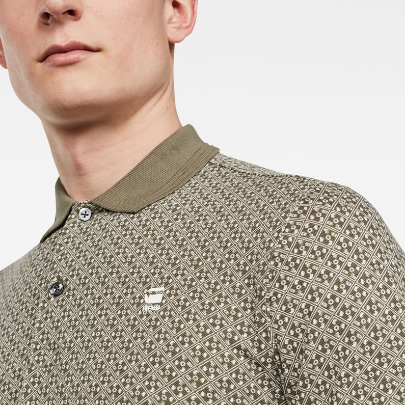 G-Star RAW® Micro Allover GR Slim Polo Green