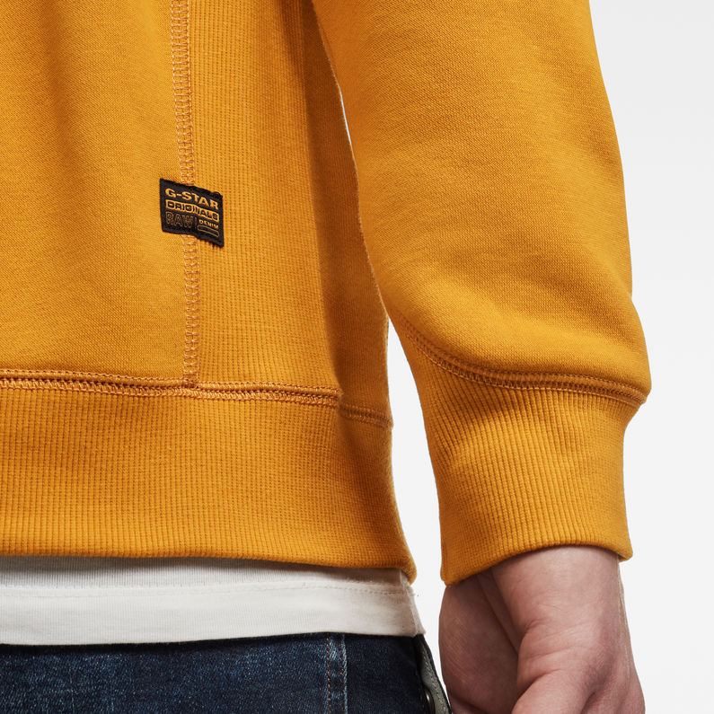G-Star RAW® Premium Core Sweater Yellow detail shot