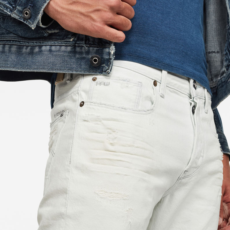 G-Star RAW® 3301 Shorts Light blue detail shot buckle