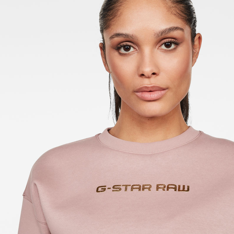 G-Star RAW® Sweat Dedda Oversized Violet detail shot
