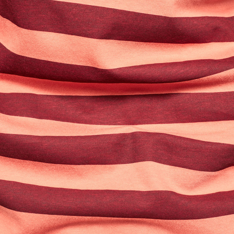 G-Star RAW® Vacation Stripe Pocket T-Shirt Orange fabric shot