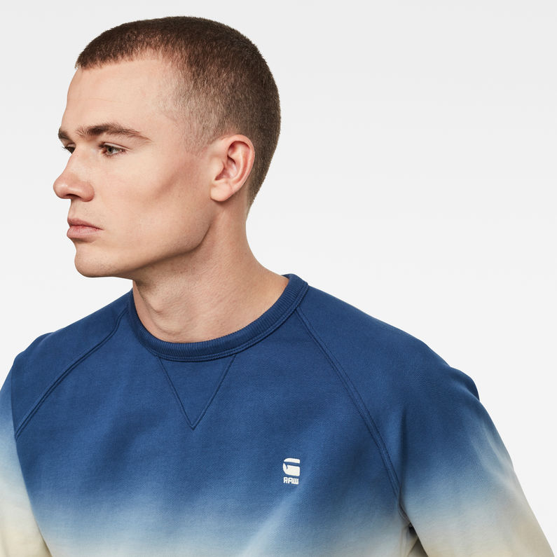 G-STAR® Dip Dye Sweater Dark blue detail shot