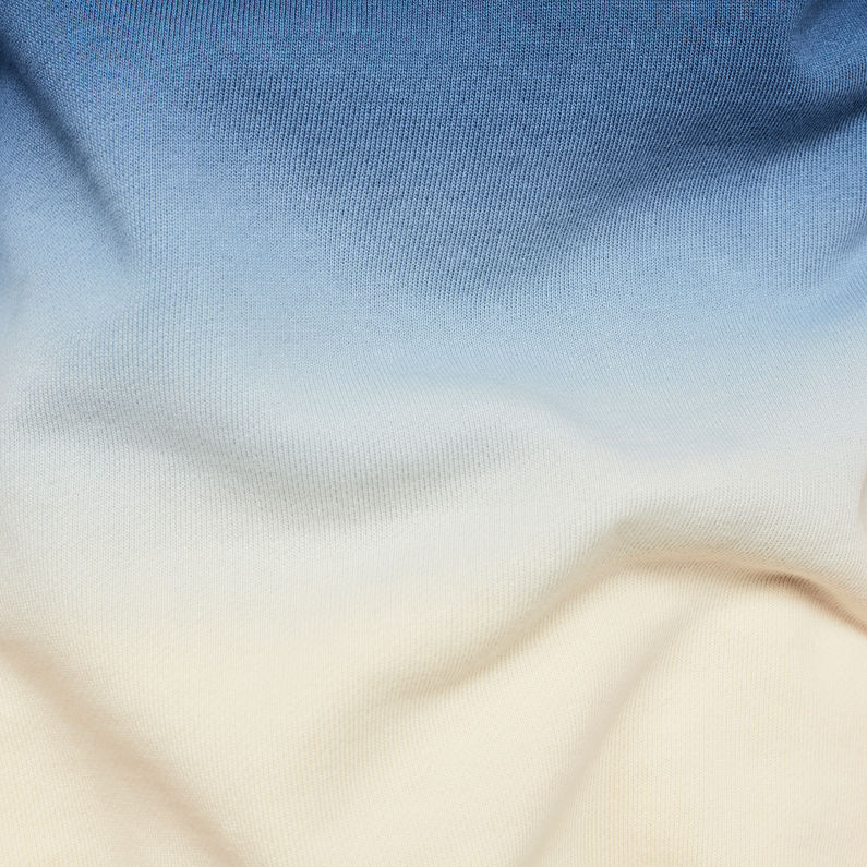 G-Star RAW® Sweat Dip Dye Bleu foncé fabric shot