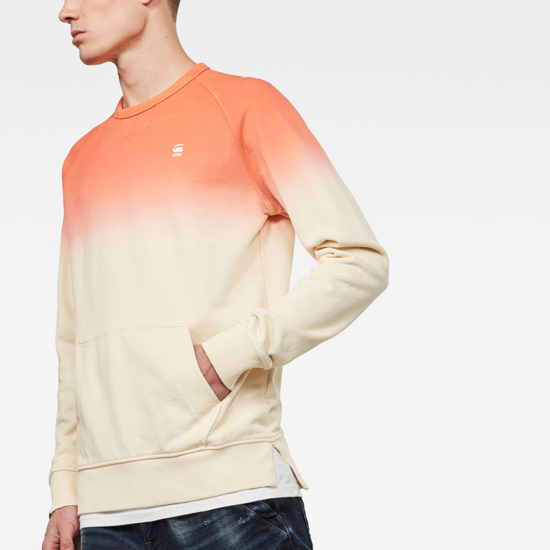 G-STAR® Dip Dye Sweater Pink detail shot