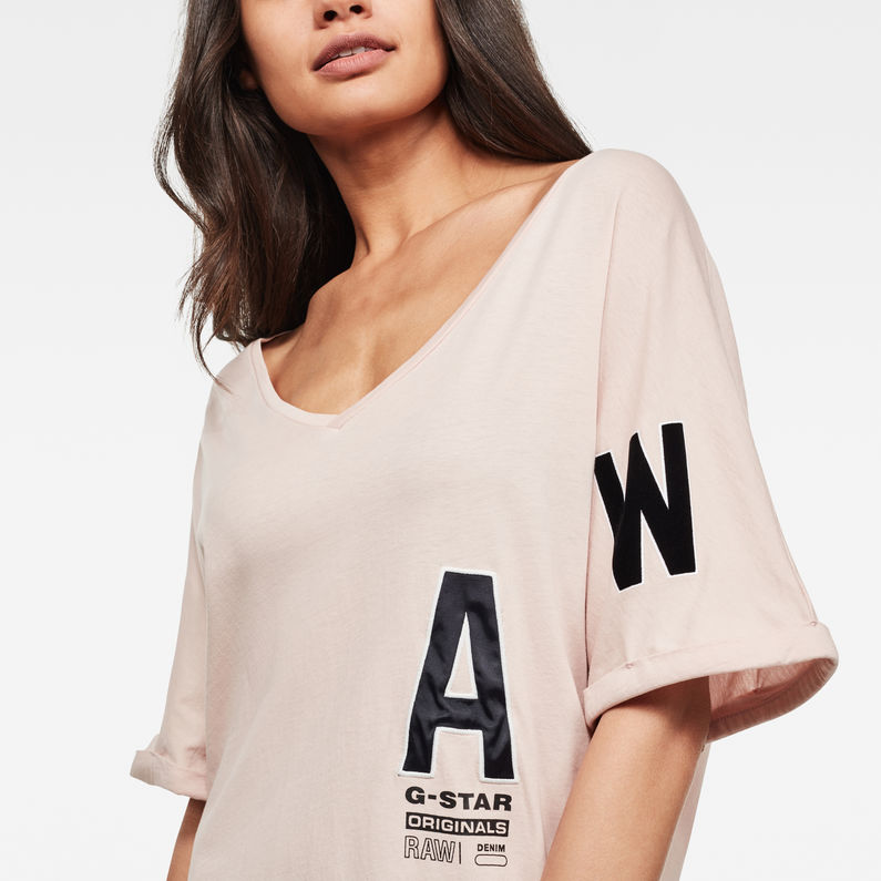 G-STAR® Graphic Joosa V-Hals Jurk Roze