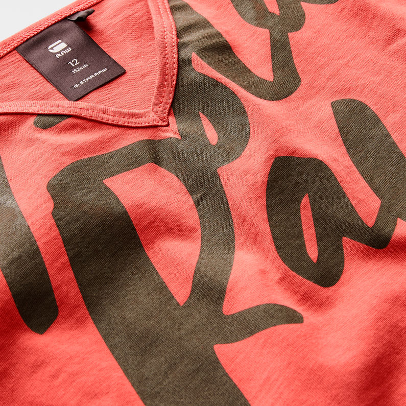 G-Star RAW® T-Shirt Red detail shot