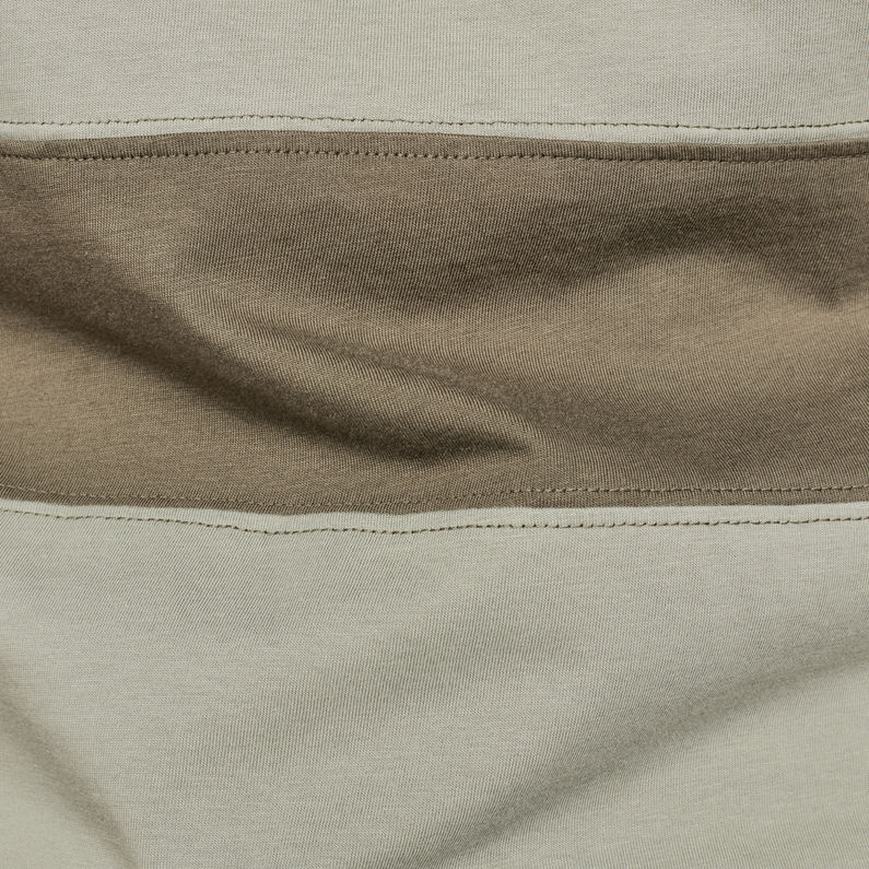 G-Star RAW® Block Stripe GR T-Shirt Groen fabric shot