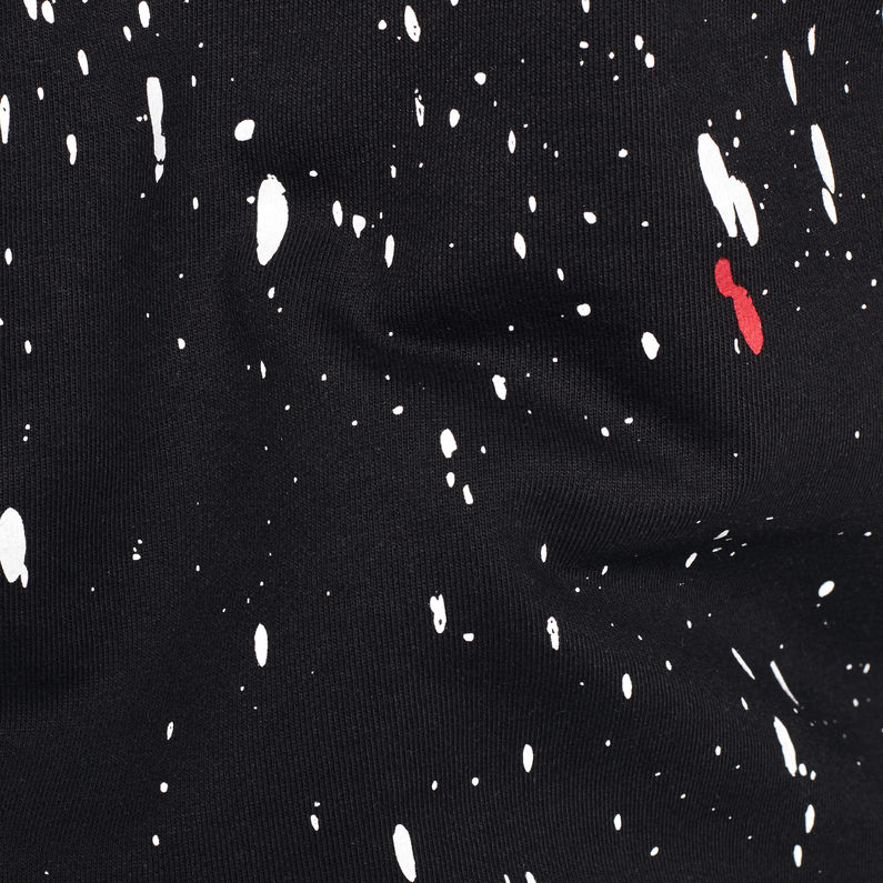 G-Star RAW® Cadet Strett Splatter Sweater ブラック fabric shot