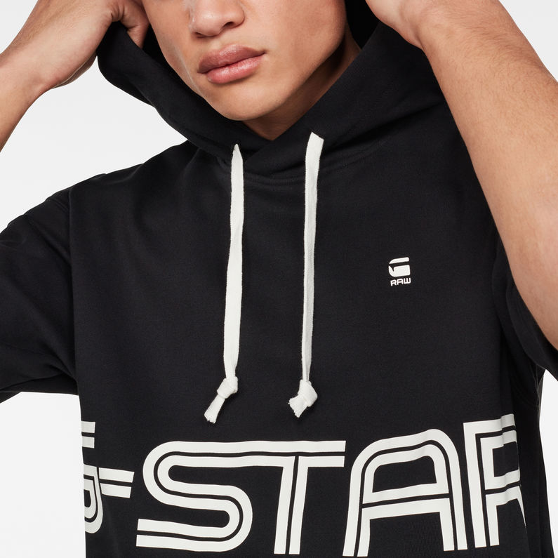 G-Star RAW® Sport Gr 2020 Hooded Sweat Black detail shot