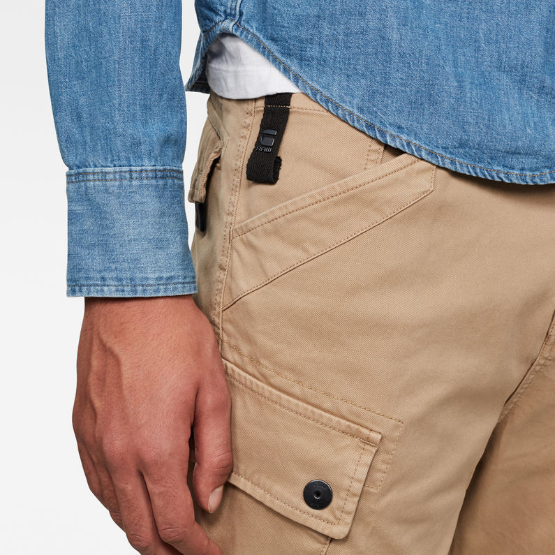 G-Star RAW® Roxic Shorts Brown detail shot