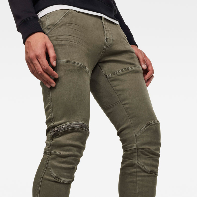G-Star RAW® 5620 3D Zip Knee Skinny Jeans Green