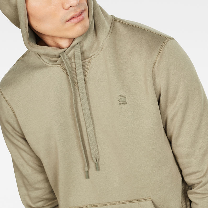 G-Star RAW® Premium Core Hooded Sweater Green detail shot