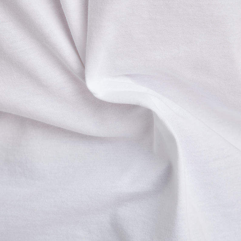 G-Star RAW® T-shirt Base-S Blanc fabric shot