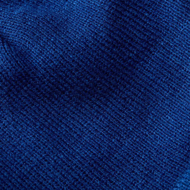 G-Star RAW® Effo Long Beanie Mittelblau fabric shot