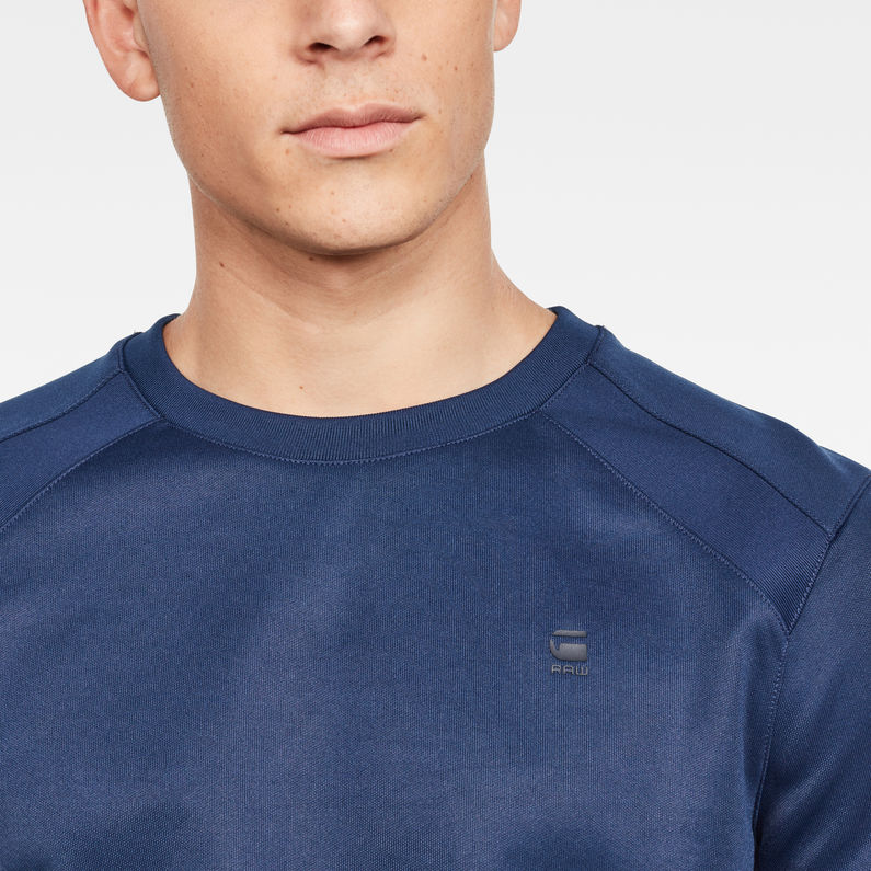 G-Star RAW® Sweat Motac Slim Bleu foncé detail shot
