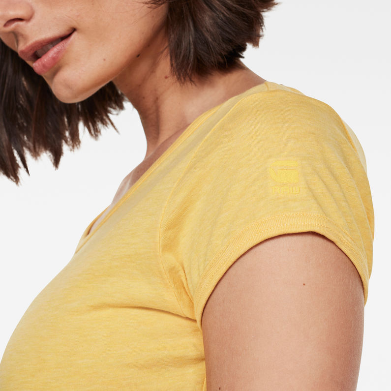 G-Star RAW® Haut Core Eyben Slim Jaune detail shot