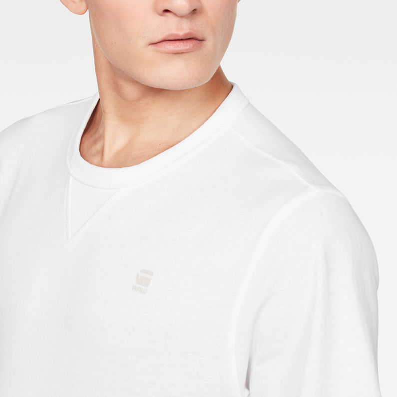 G-Star RAW® T-shirt Premium Core Blanc detail shot