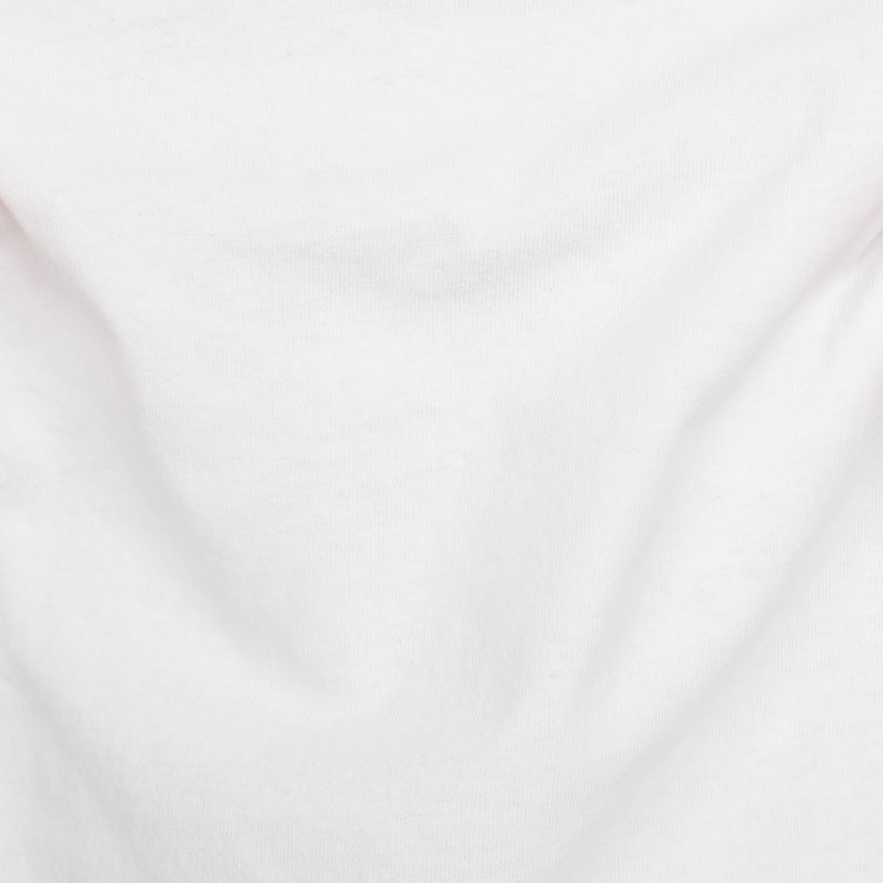 G-Star RAW® T-shirt Premium Core Blanc fabric shot
