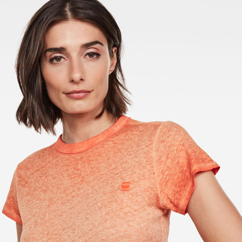 G-Star RAW® Eyber Slim Top Orange detail shot