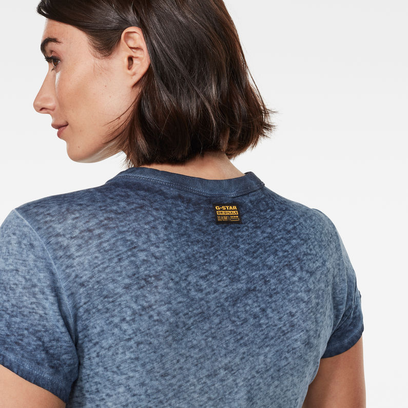 G-Star RAW® Eyber Slim Top Dunkelblau detail shot