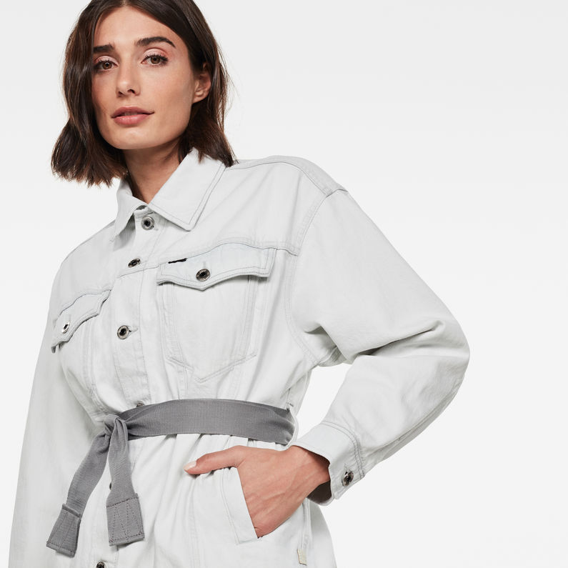 G-STAR® 3301 Real Boyfriend Jacket Light blue detail shot