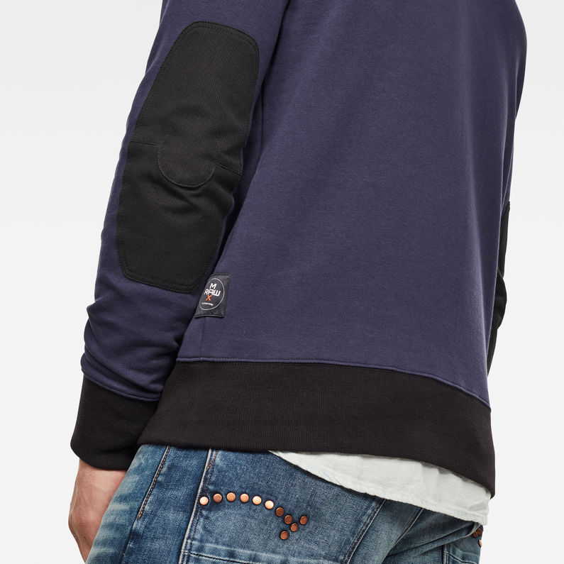 G-Star RAW® Max Graphic Sweater Dark blue detail shot