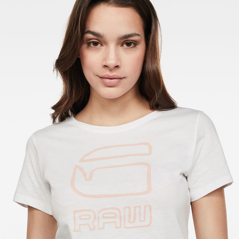 G-Star RAW® Graphic GR Optic Slim Top White