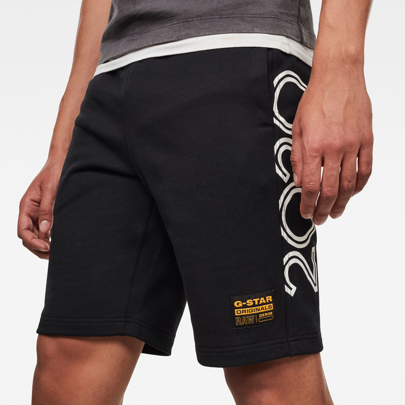 Olymp Relaxed Sweat Shorts | Dark Black 