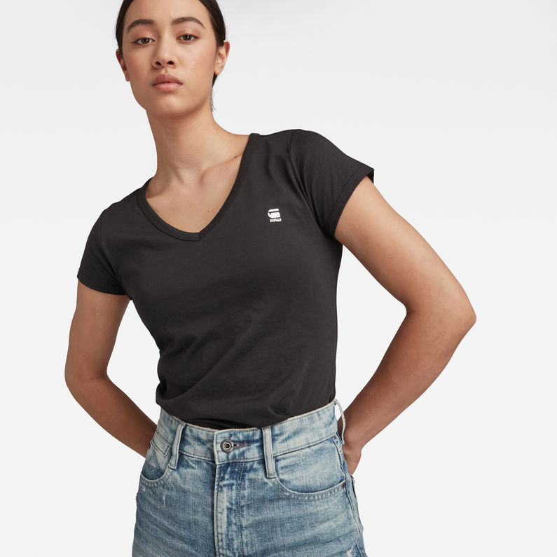 G-Star RAW® Eyben Slim T-Shirt Black detail shot