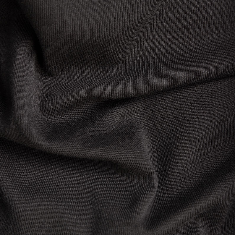 G-Star RAW® Basic Round Neck T-Shirt Black fabric shot