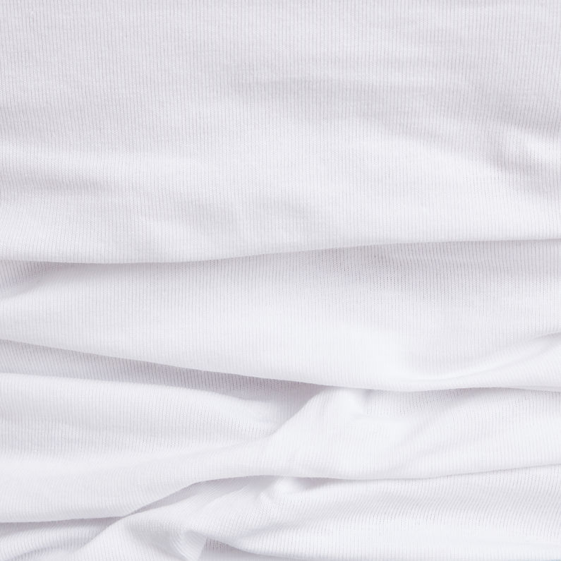 G-Star RAW® Basic V-Neck Cap Sleeve T-Shirt White fabric shot