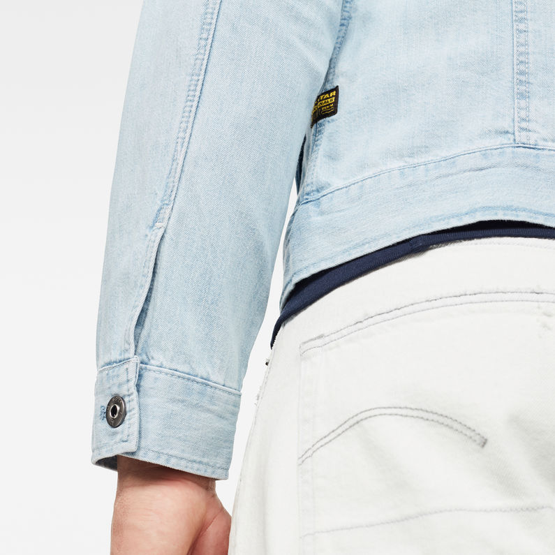 G-Star RAW® 3301 Slim Jack Lichtblauw detail shot