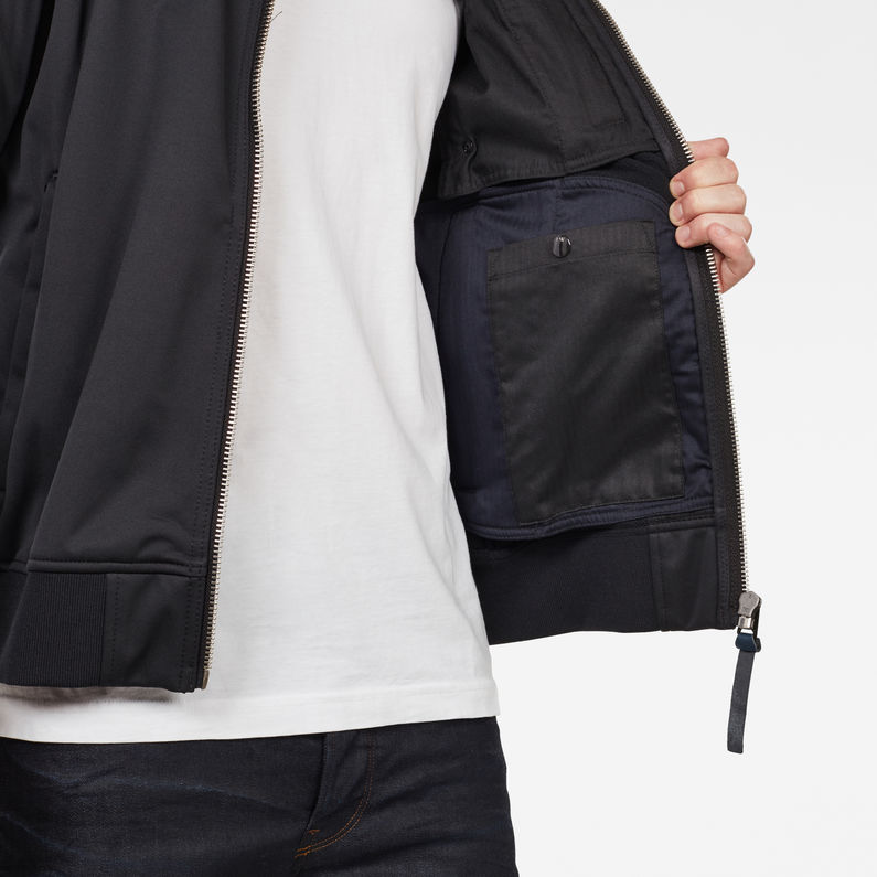 G-STAR® Softshell Jacket Black detail shot