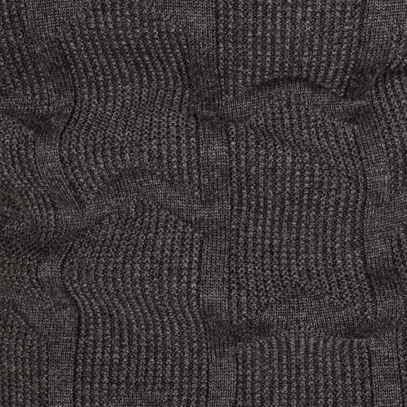 G-Star RAW® Sudadera Suzaki Biker Knitted Gris fabric shot