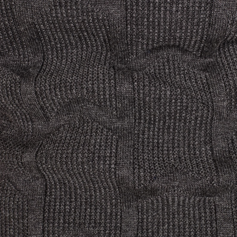 G-STAR® Sweat Suzaki Biker Knitted Gris fabric shot