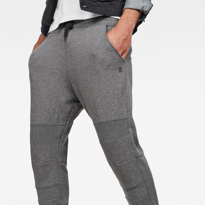 G-STAR® Motac Slim Tapered Sweatpants Grey detail shot