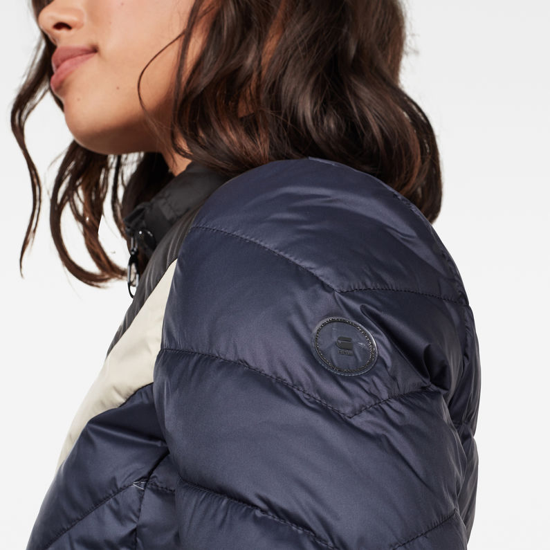 G-STAR® Alaska Padded Down Jacket Dark blue detail shot