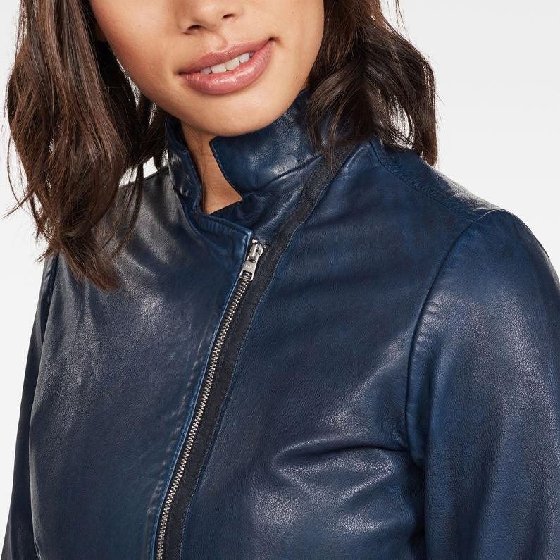 G-STAR® Rimu Zip Blazer Dunkelblau detail shot