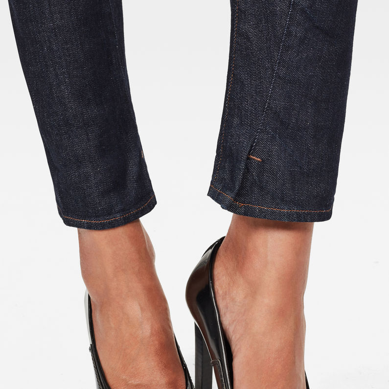 G-STAR® Jeans Joci Mid Slim Azul oscuro detail shot