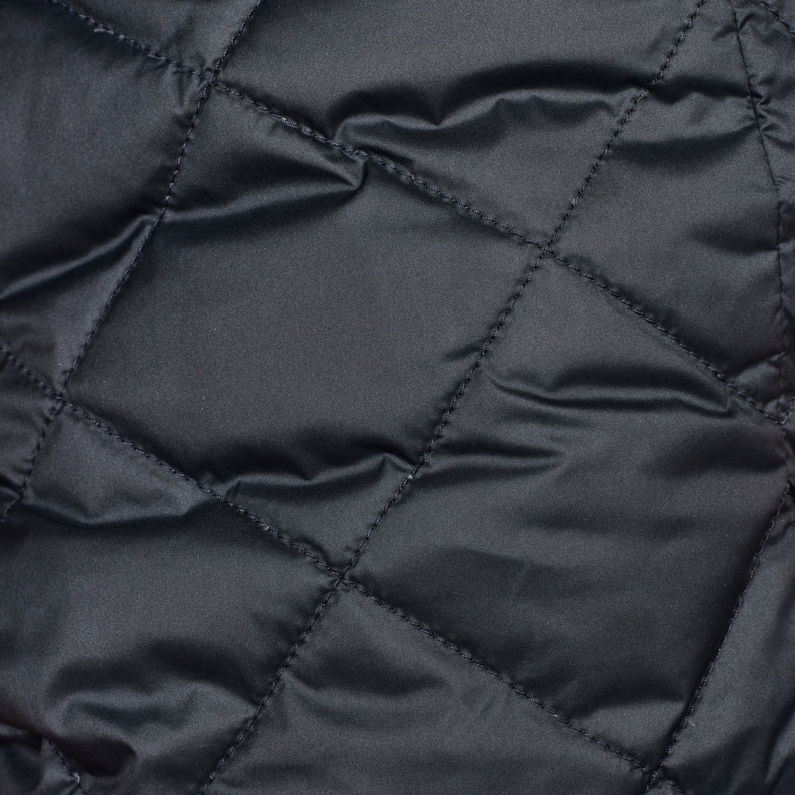 G-Star RAW® Whistler Faux Fur Down Tailored Jacket Bleu foncé fabric shot