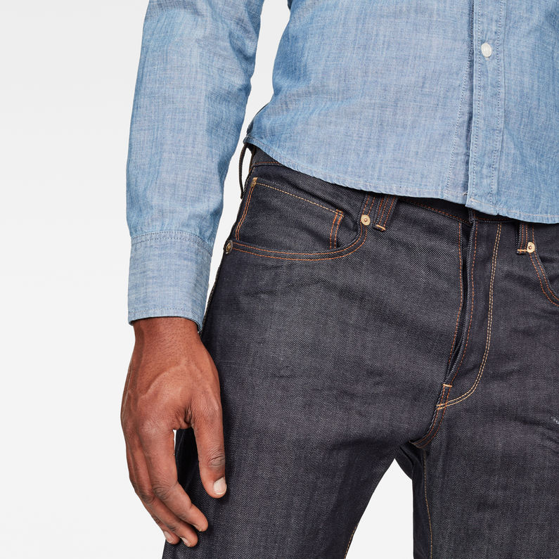 G-STAR® 5649 Relaxed Jean Dunkelblau detail shot